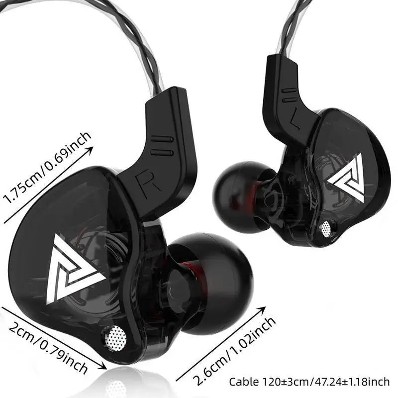 HiFi Wired Earbuds with Mic Universal 3.5mm In-Ear Sports Headphones