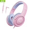Acer Kids Headphones Wired for School 85/94dB Volume Limiter Foldable Headset
