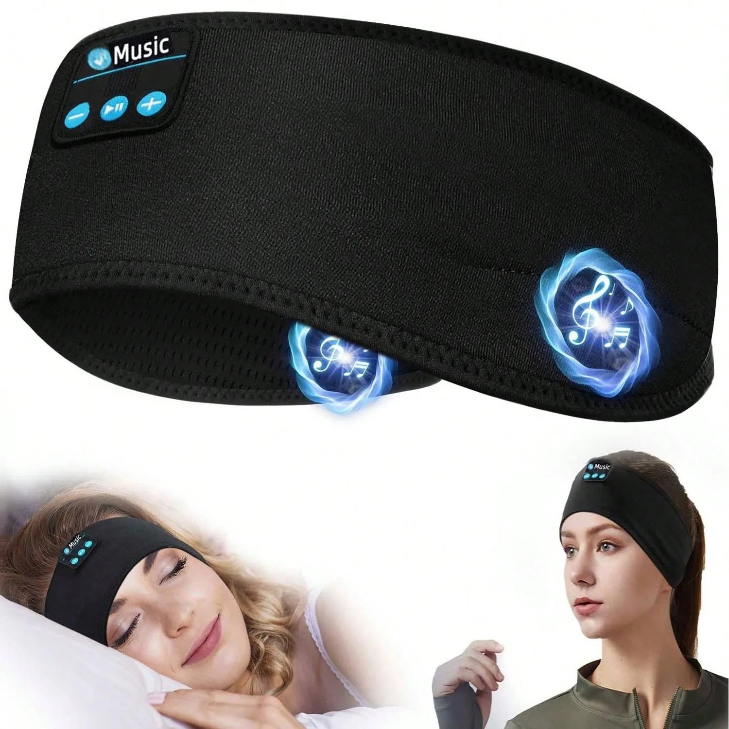 Sleep Headphones Bluetooth Headband Wireless Earphones Music Speakers