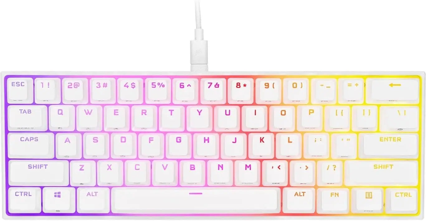 60% Mechanical Gaming Keyboard with Cherry MX Speed Switches, PBT Keycaps