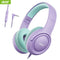 Acer Kids Headphones Wired for School 85/94dB Volume Limiter Foldable Headset