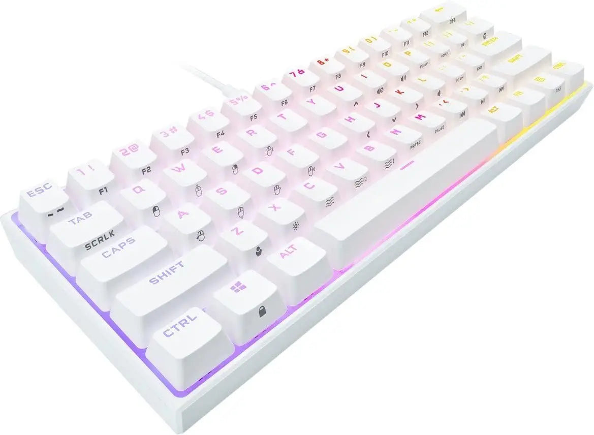 60% Mechanical Gaming Keyboard with Cherry MX Speed Switches, PBT Keycaps