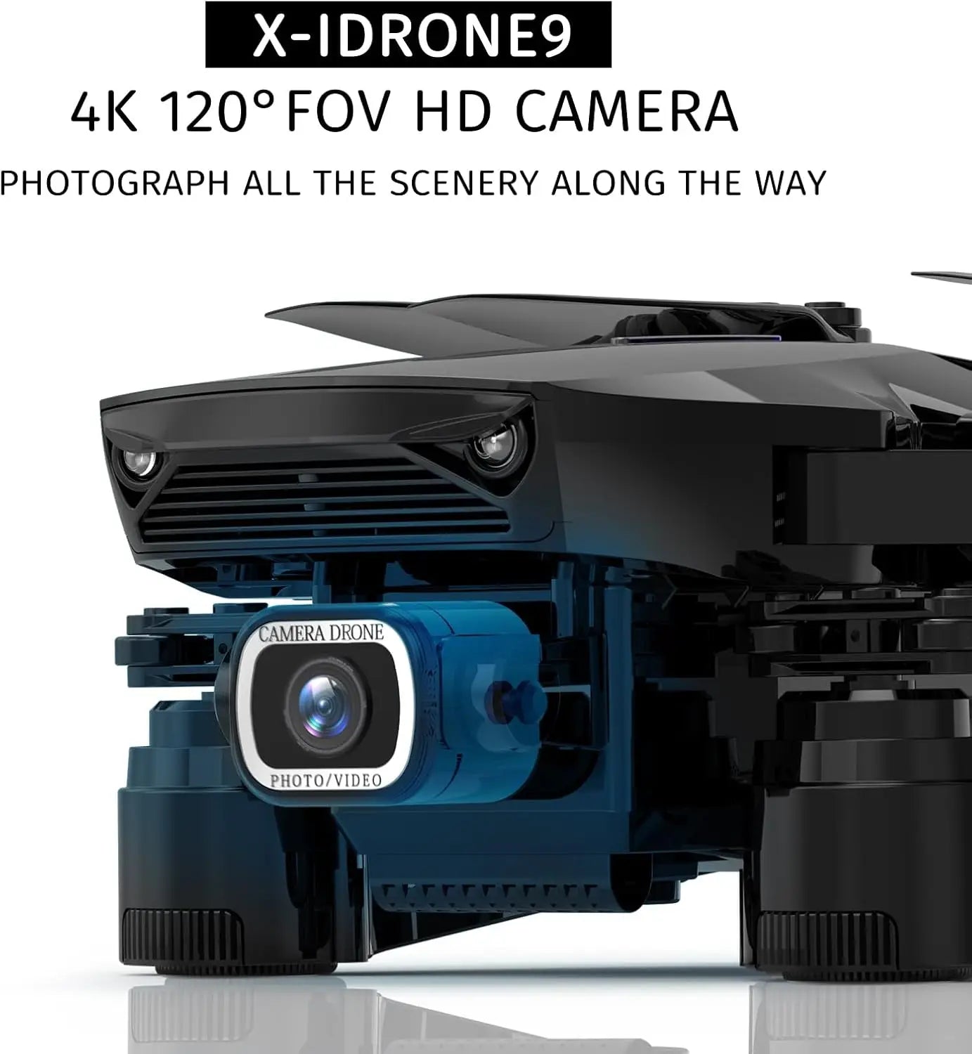 4K GPS Drone with Camera for Adults Beginners, Foldable FPV RC Quadcopter
