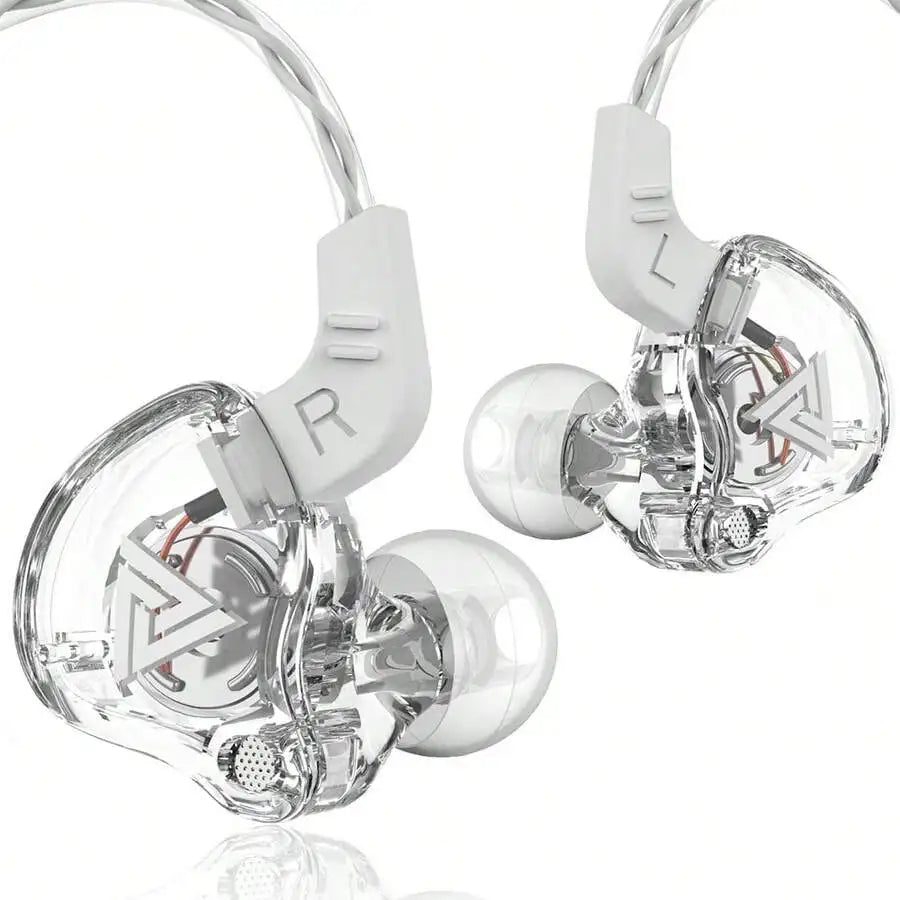 QKZ AK6-Ultra Transparent Wired In-Ear Headphones 3.5mm Mic Volume Control
