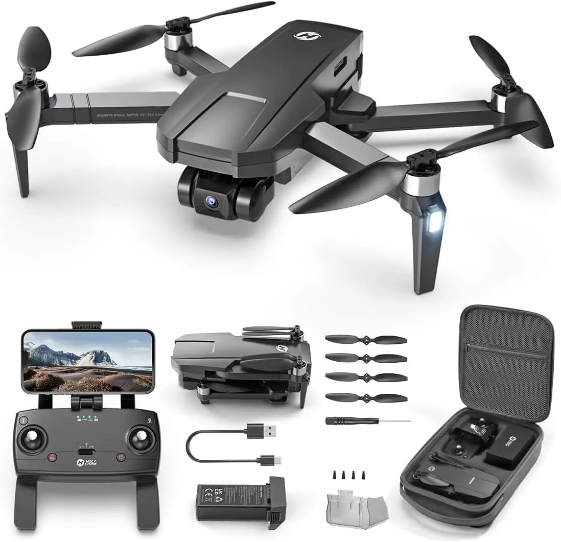 4K GPS Drone with 3-Axis Gimbal, Foldable Quadcopter for Adults