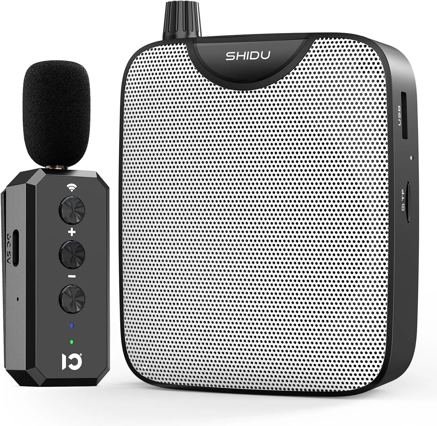 35W Bluetooth Wireless Lavalier Microphone with Portable Speaker